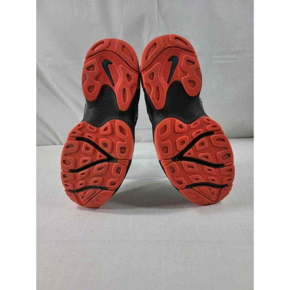 BOYS NIKE AIR SPEED TURF GREY BLACK ORANGE 535735-036 BASKETBALL SHOES SZ 4.5Y - Picture 5 of 8